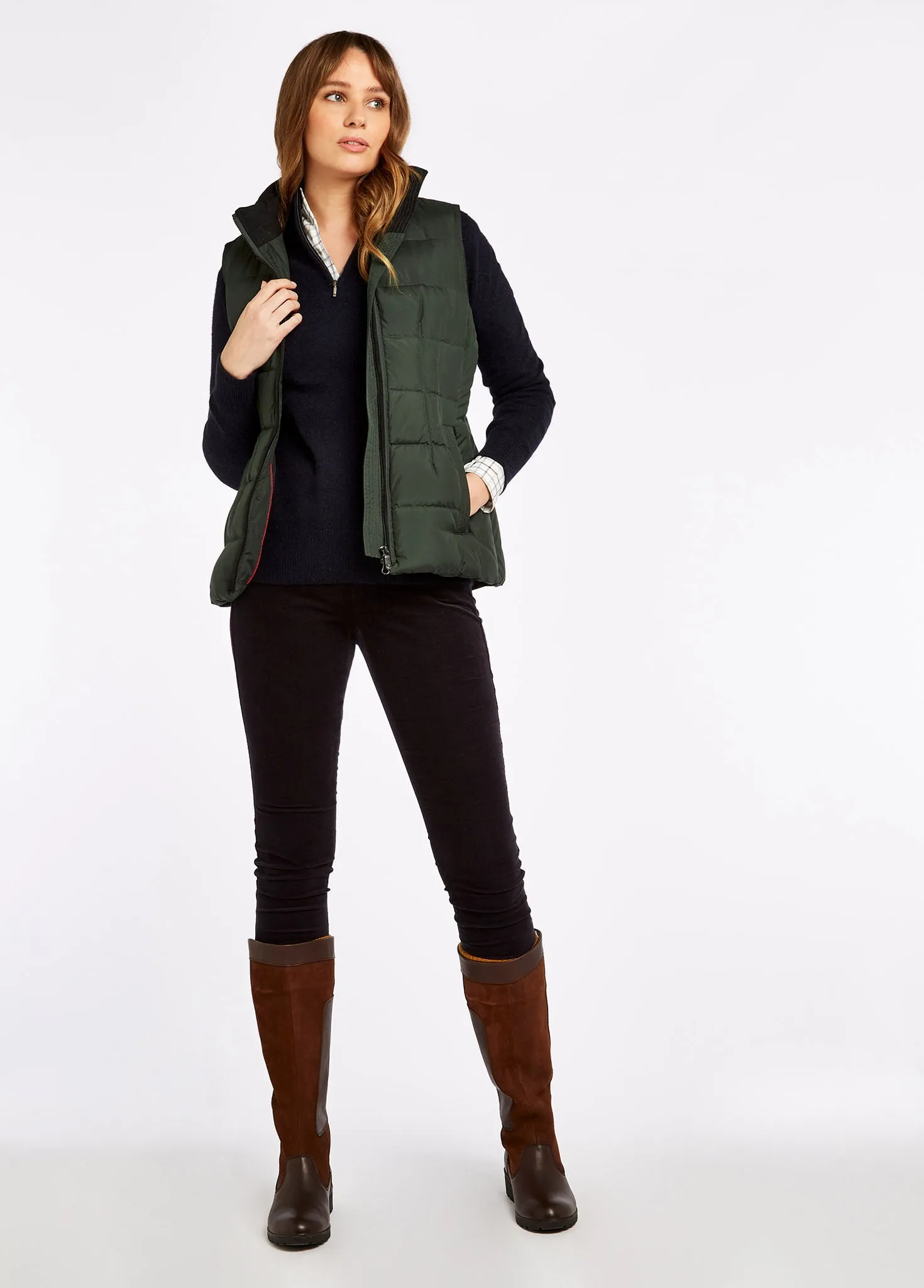 Spiddal Quilted Gilet - Spruce