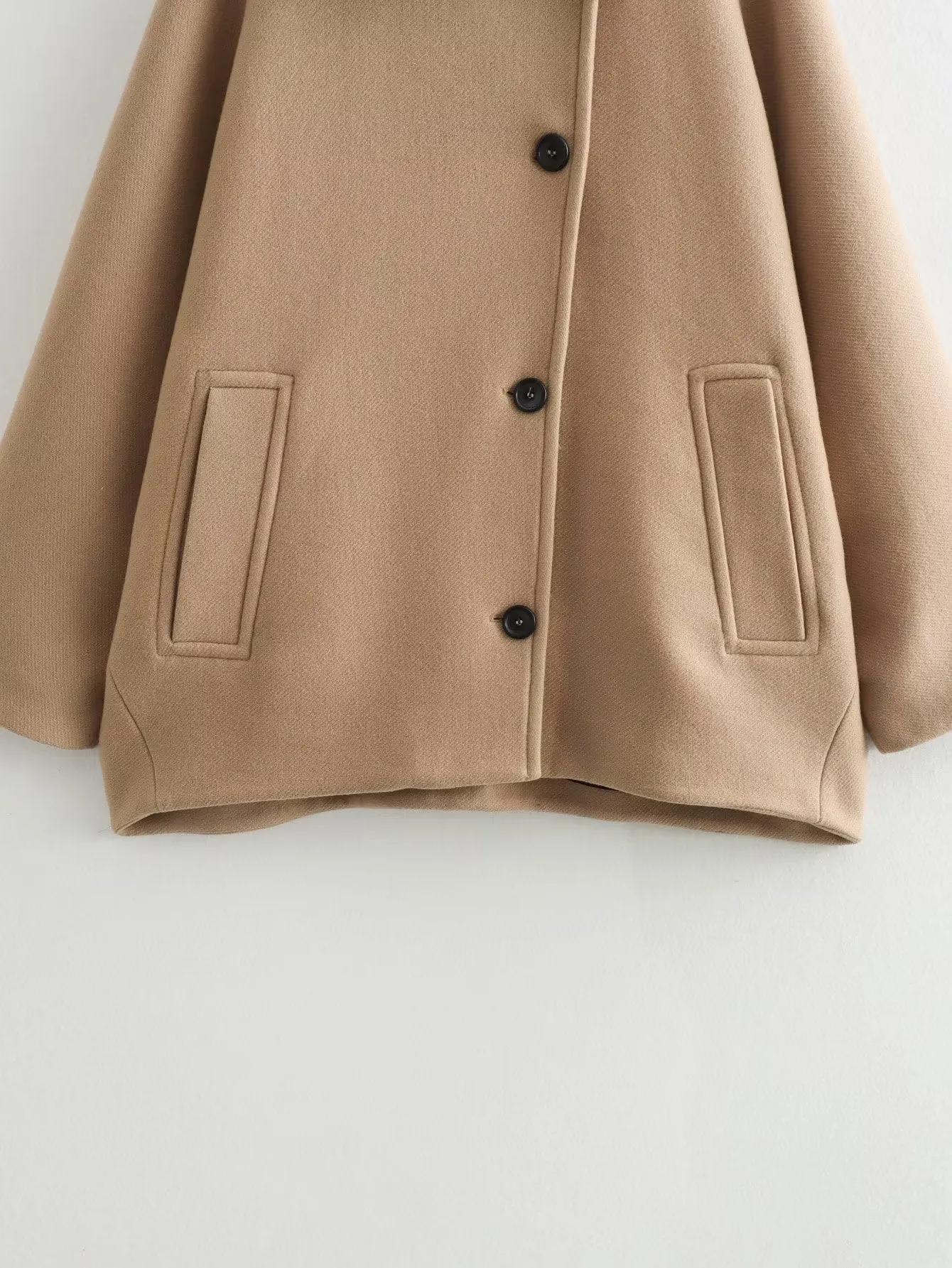 TAVIMART  -  fall fashion trends Autumn and Winter New Loose Overcoat Coat Single-Breasted Mid-Length Top