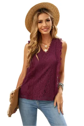 TEEK - Lace V-Neck Tank