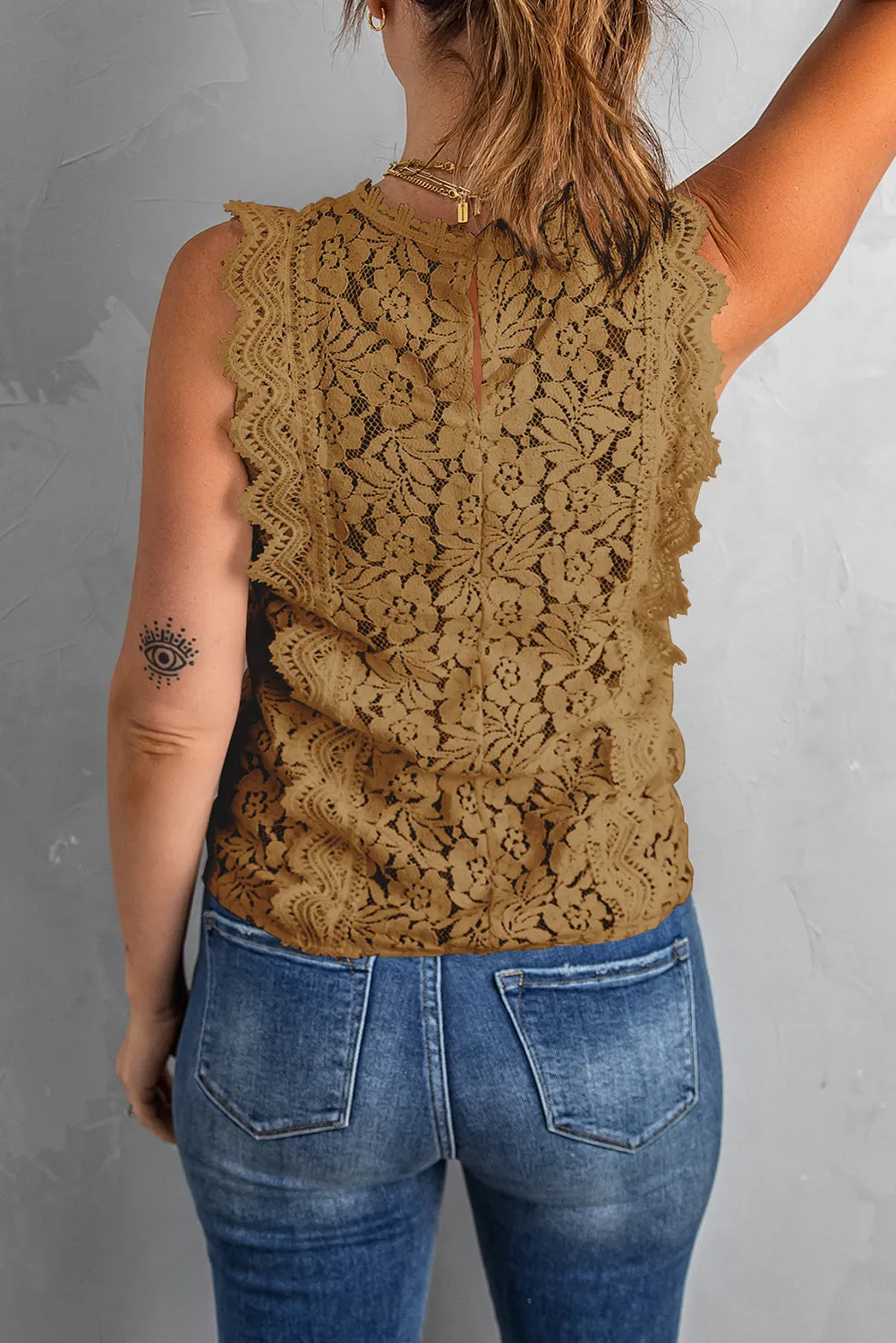 TEEK - Lace V-Neck Tank