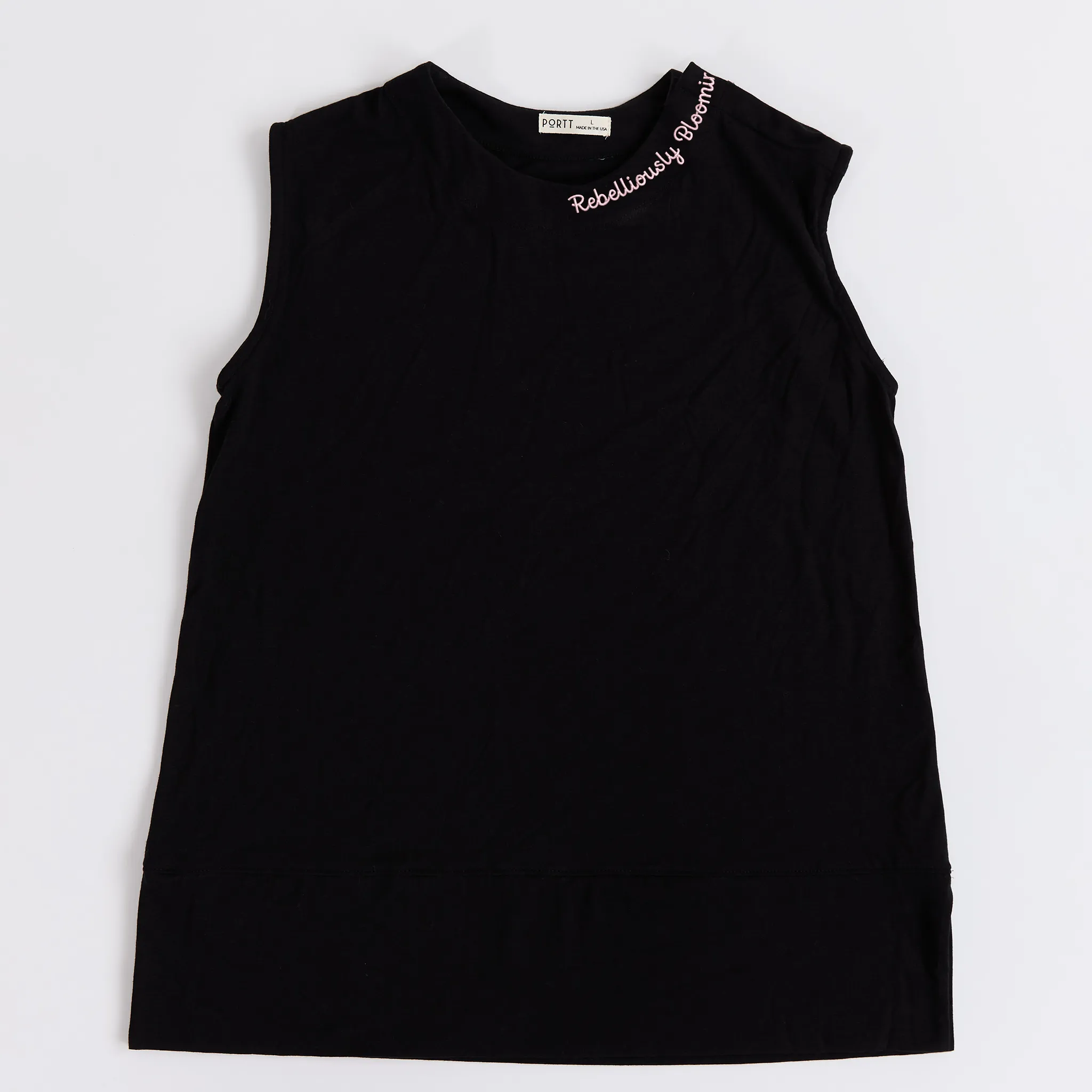 The Bloom Club Black Port Access Tank Top