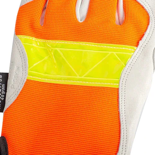 Tillman 1486 TrueFit High Vis Insulated Winter Work Gloves, Pigskin