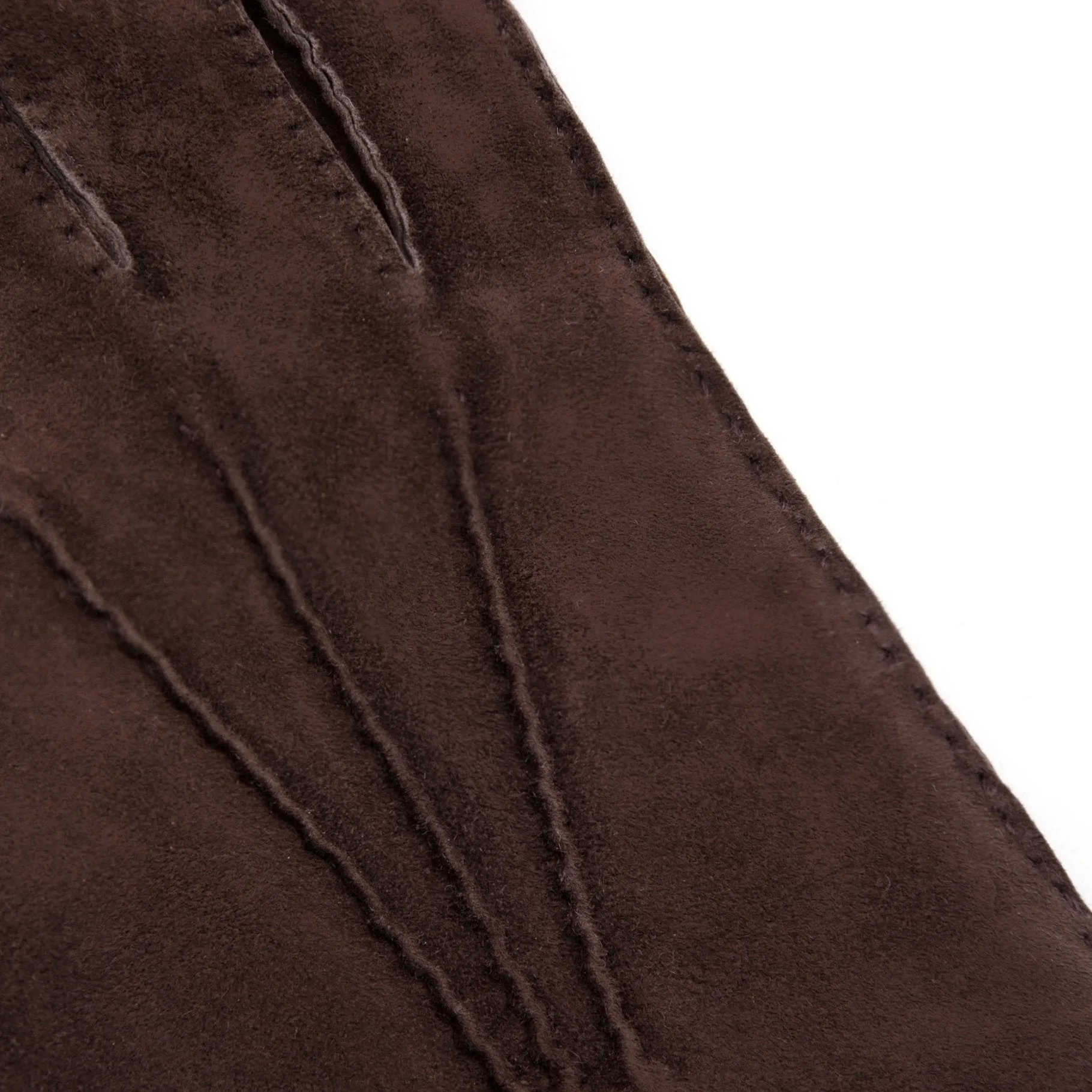 Trunk Cashmere Lined Suede Gloves: Brown