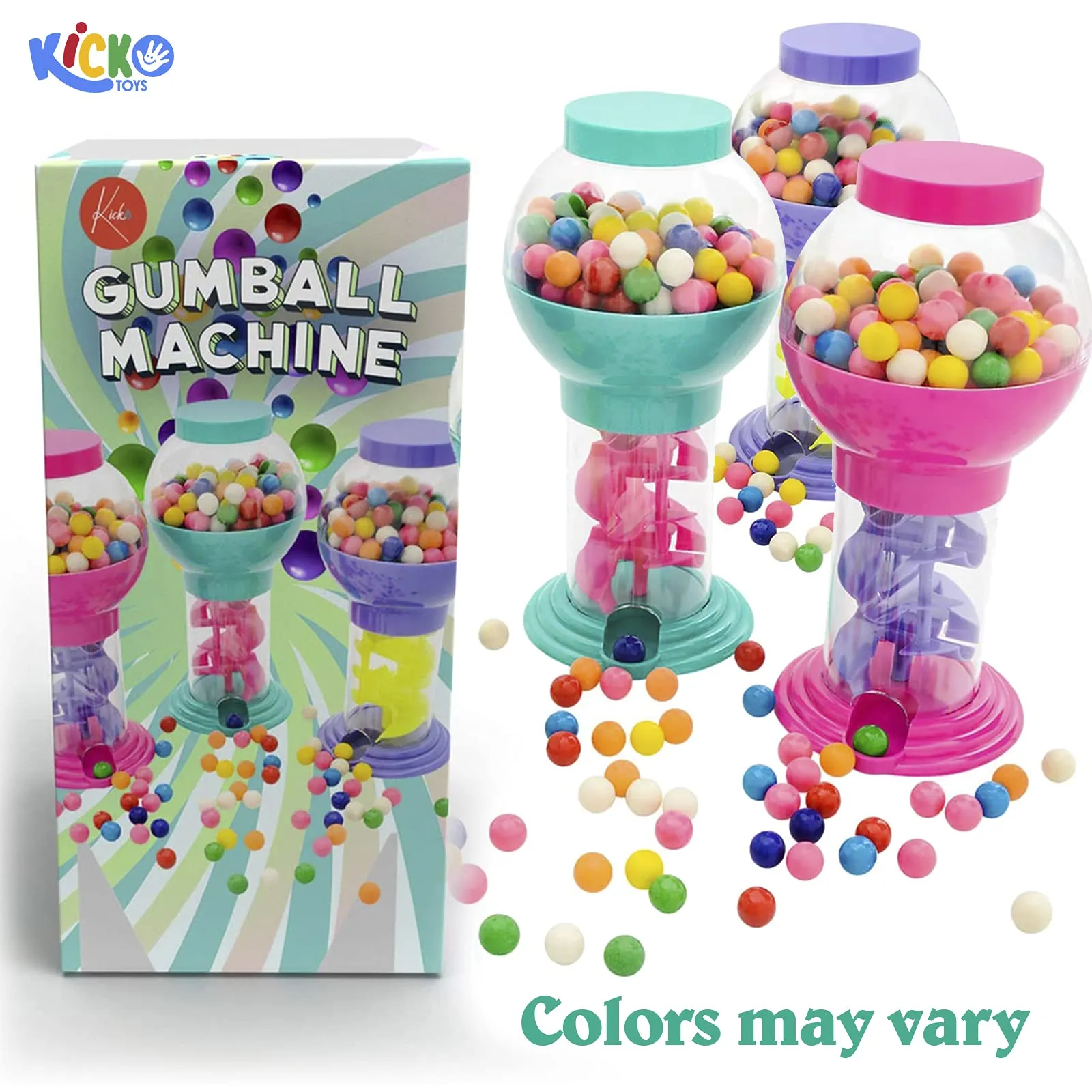 Twirling Gumball Machines 1 Pack 975 Inch Candy Dispenser