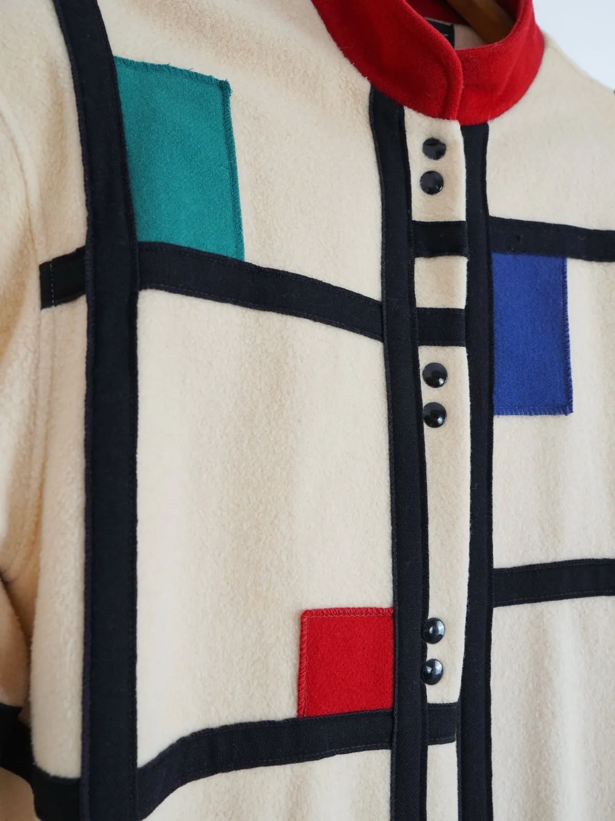 Vintage Mondrian Patchwork Coat