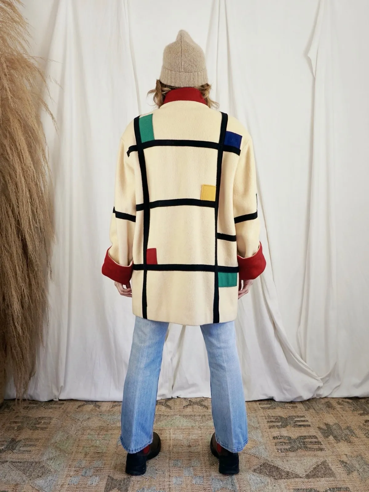 Vintage Mondrian Patchwork Coat