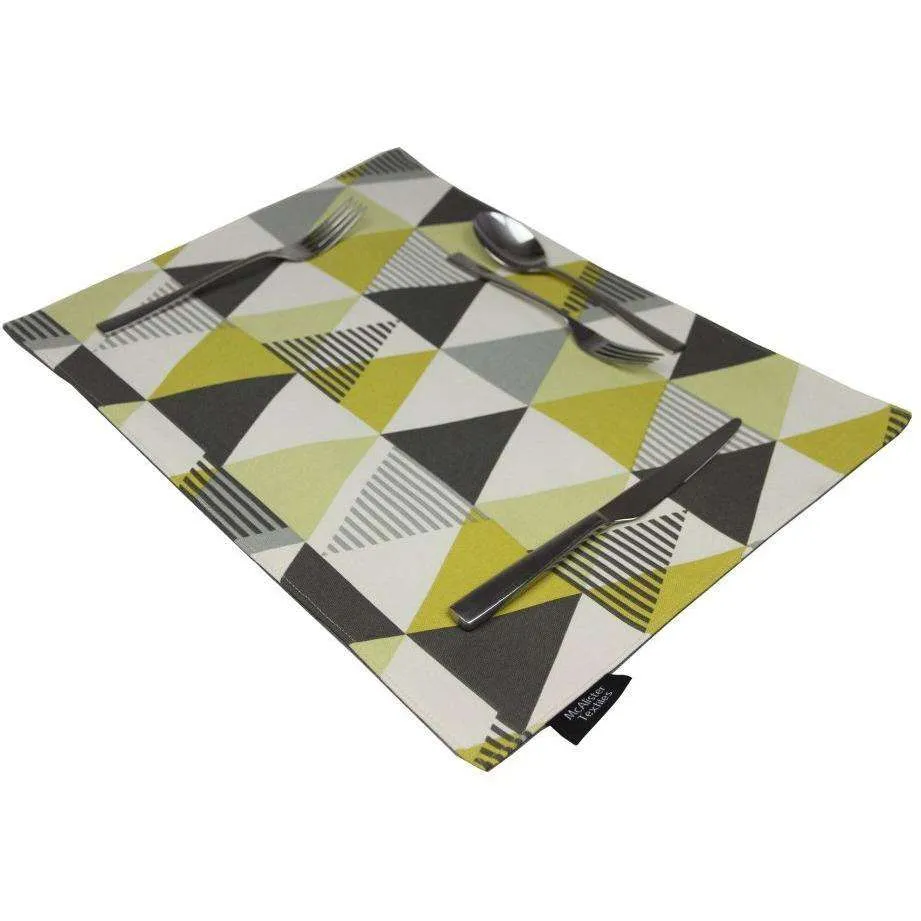 Vita Ochre Yellow Cotton Placemat Set