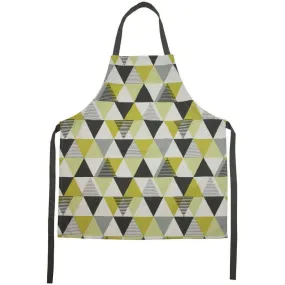 Vita Yellow Cotton Print Apron