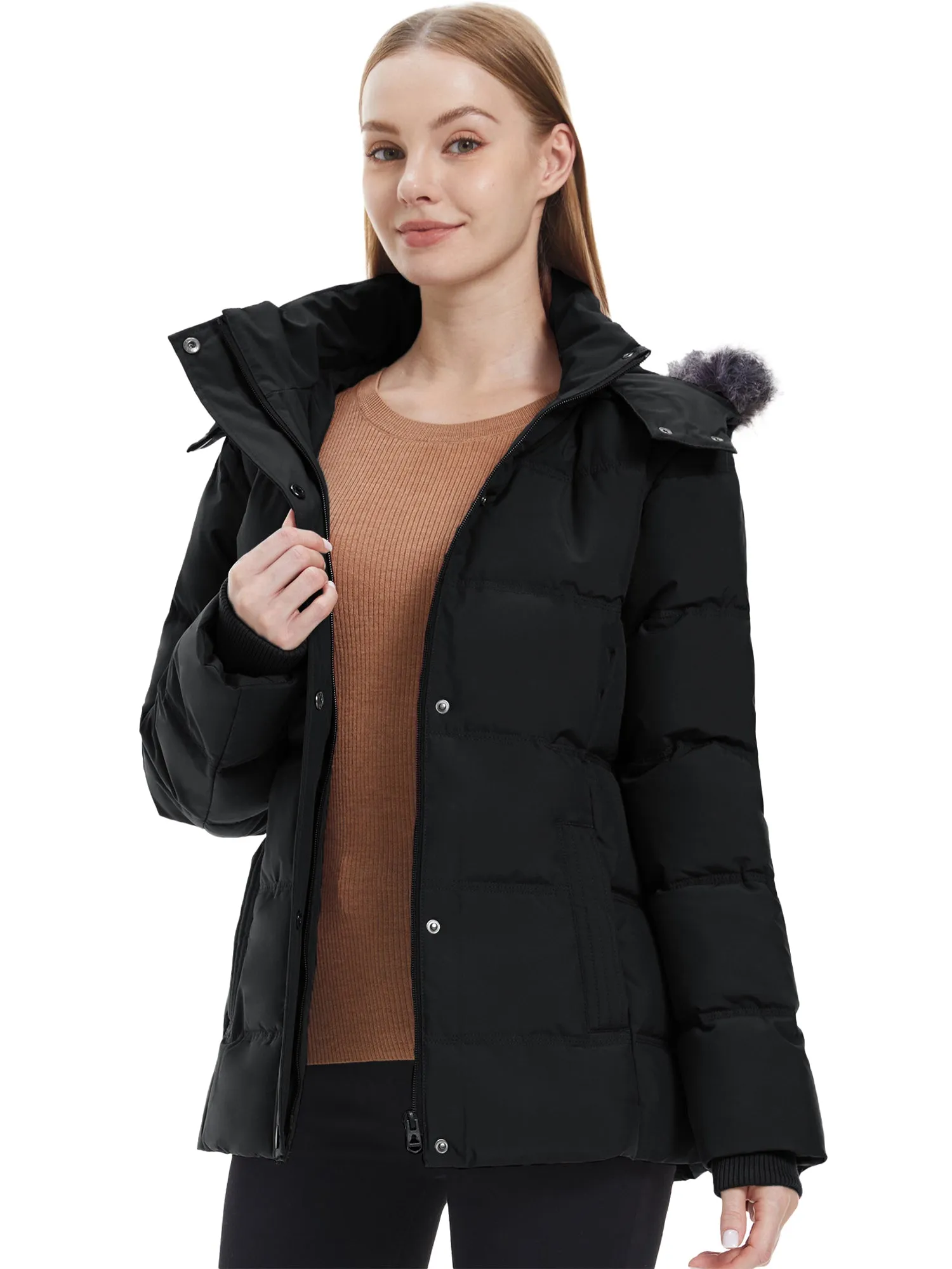 Wantdo Women's Winter Jacket Quilted Puffer Jacket Recycled Material Winter Coats