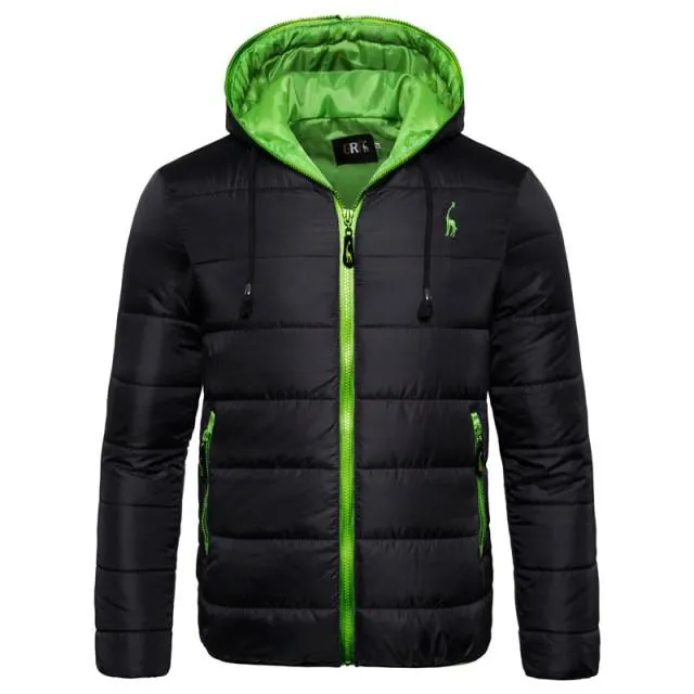 Winter Jacket Men Hoodied