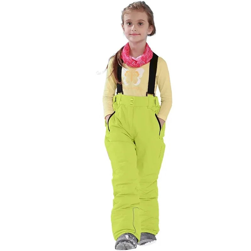 Winter Kids Waterproof Ski Pants