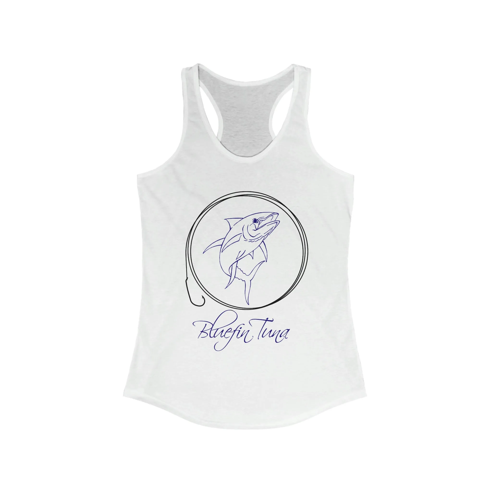 Women's Fish Tank Top, Fish Tank Top, Bluefin Tuna Tank, Fishing Tank Top, Bluefin Tuna Shirt, Women's Fish Shirt, Saltwater Tank Top