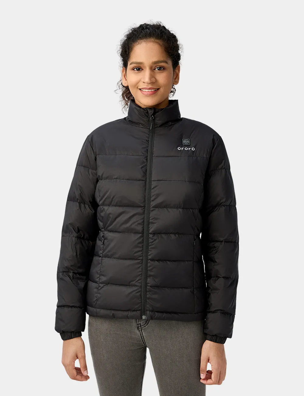 Women's Heated Thermolite® Puffer Jacket - Black / Yellow