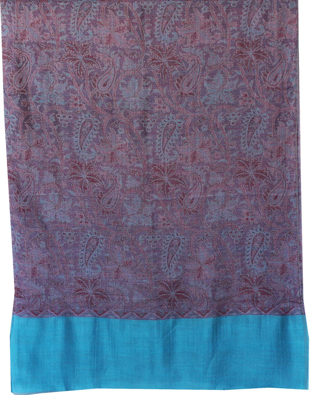 Womens Scarf Shawl Paisley Wool Indian Clothing (80 x 28 inches)