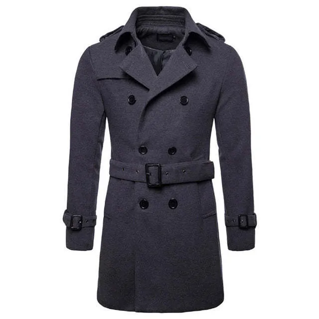 Woolen Overcoat - Medium Length - Euro Size