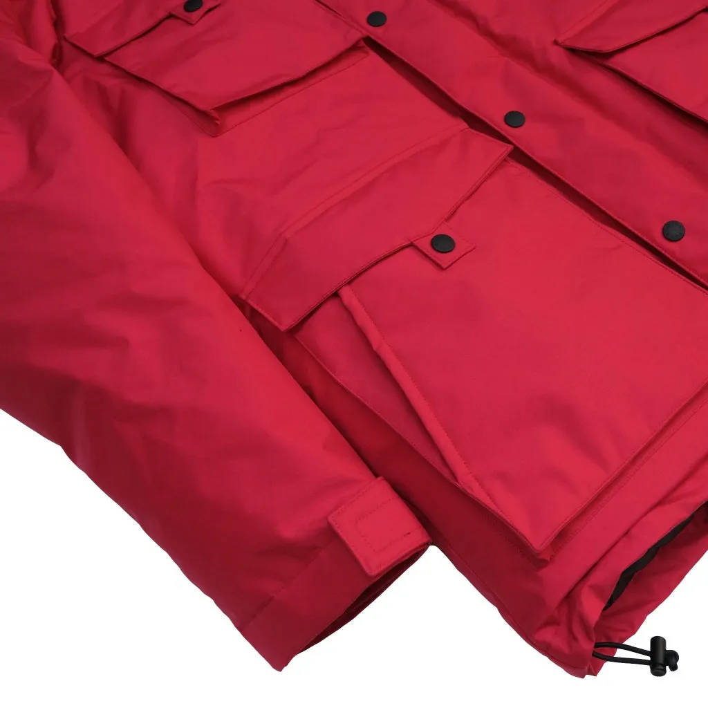 Zanter Antarctic Research Expedition Down Parka Jacket (Red)