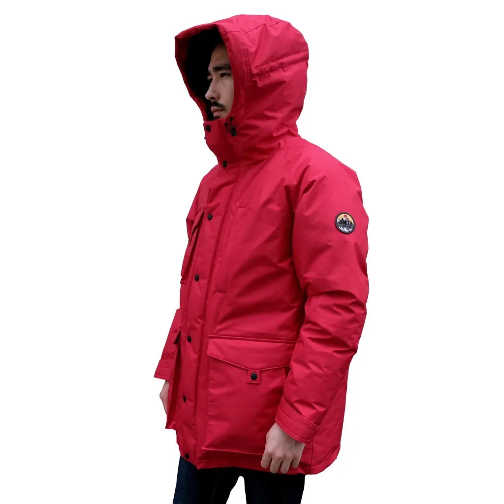 Zanter Antarctic Research Expedition Down Parka Jacket (Red)