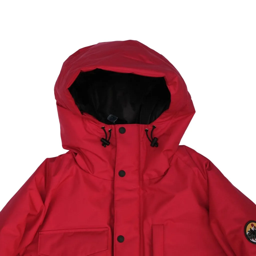 Zanter Antarctic Research Expedition Down Parka Jacket (Red)