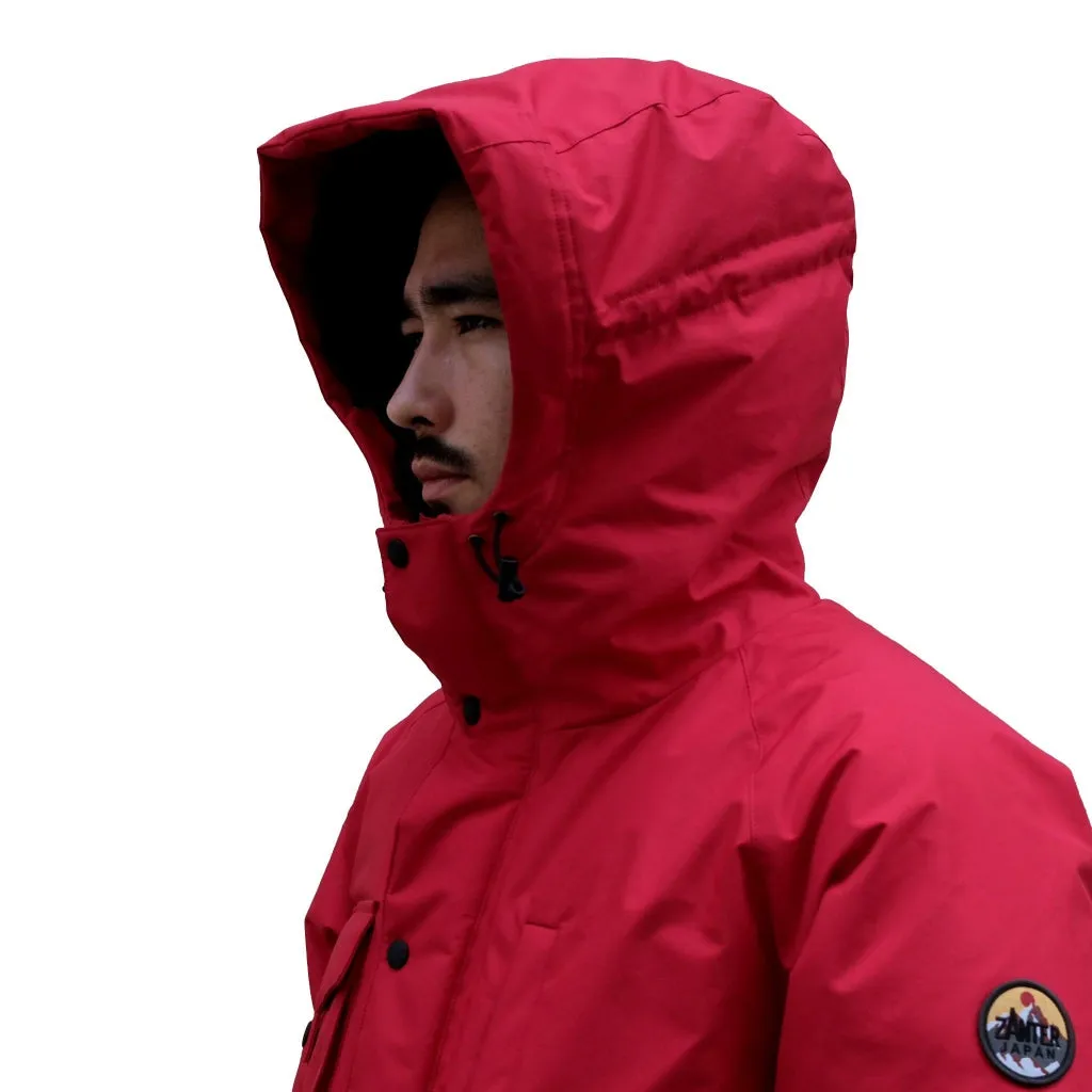 Zanter Antarctic Research Expedition Down Parka Jacket (Red)