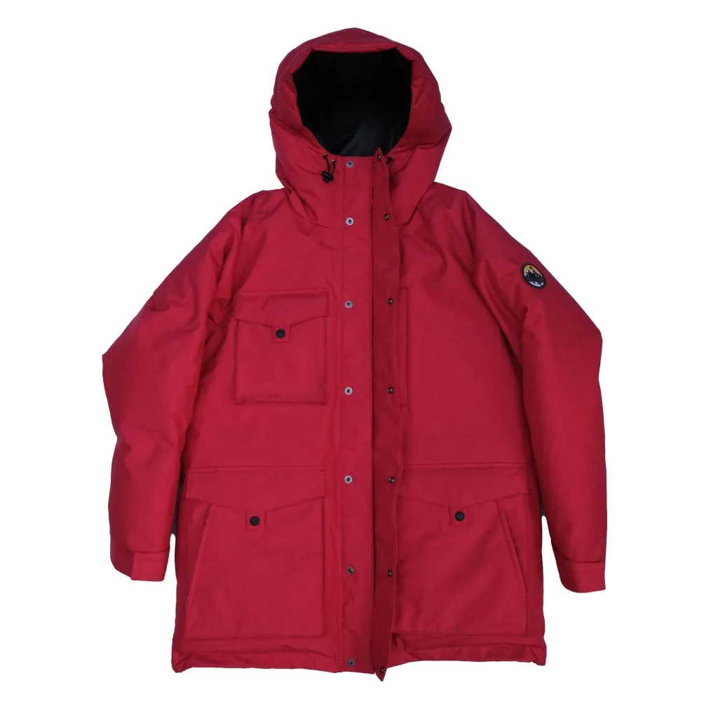 Zanter Antarctic Research Expedition Down Parka Jacket (Red)