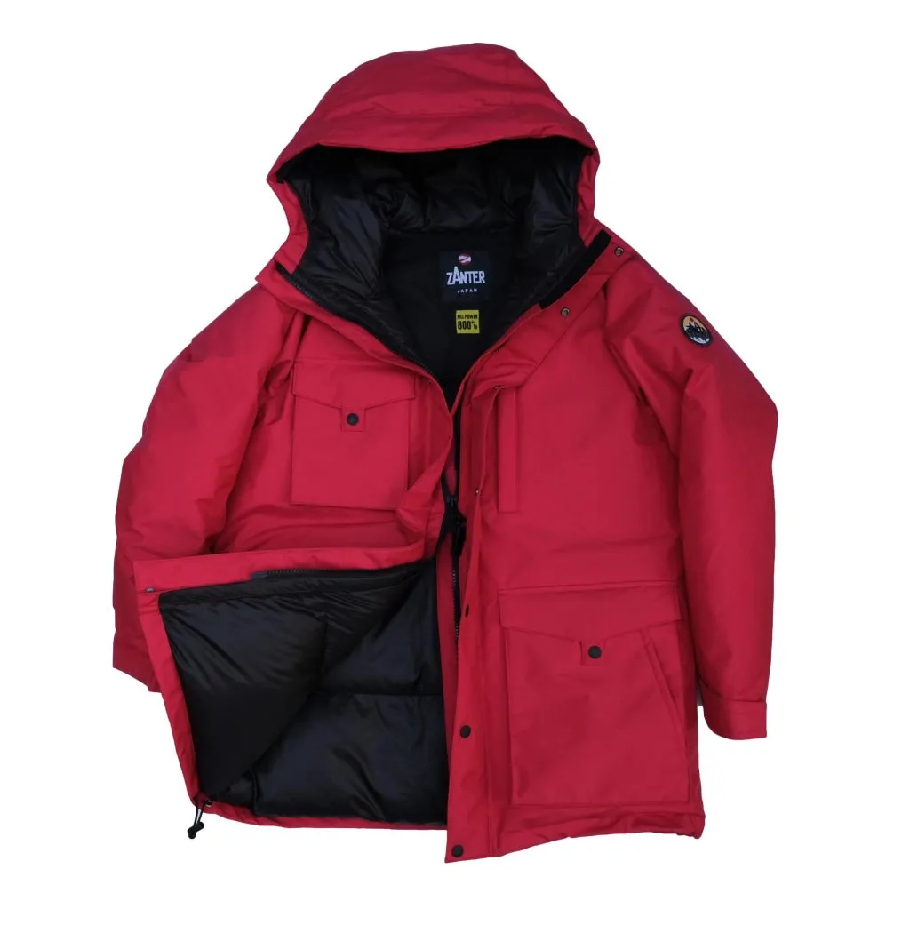 Zanter Antarctic Research Expedition Down Parka Jacket (Red)