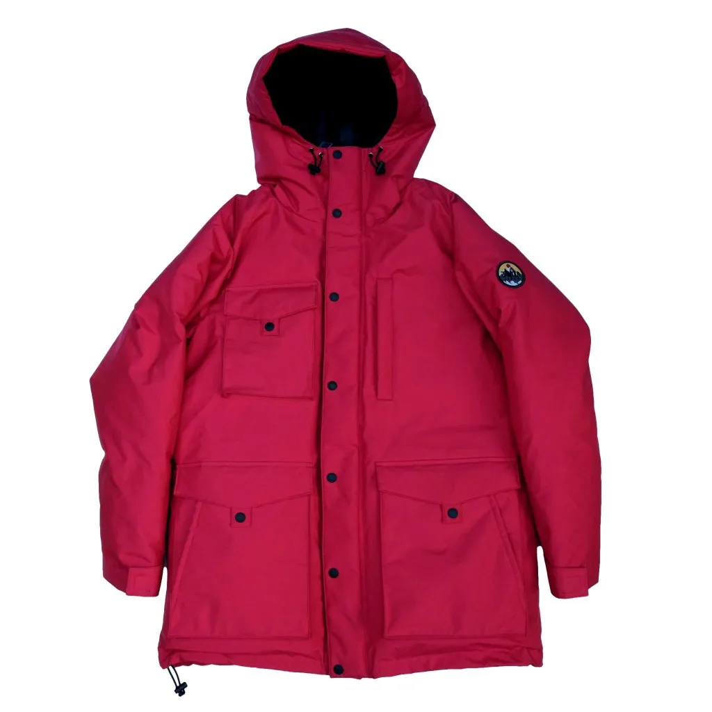 Zanter Antarctic Research Expedition Down Parka Jacket (Red)