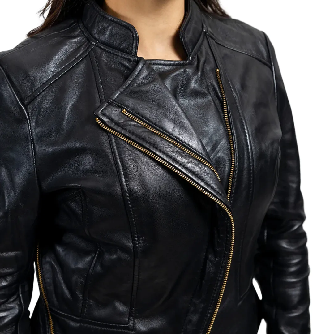 Zoey Womens Fashion Leather Jacket